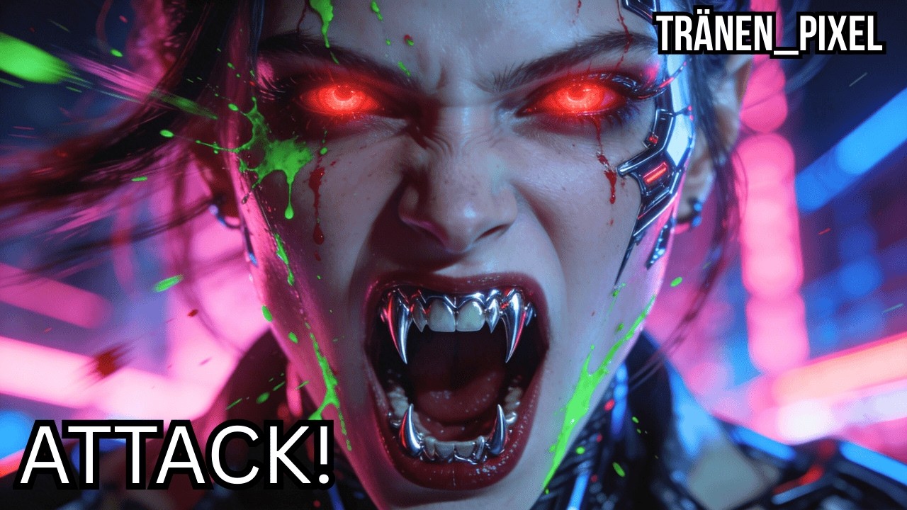 Tränen_Pixel – ATTACK! (Alien Electro / Dark Synthwave | Official Video)