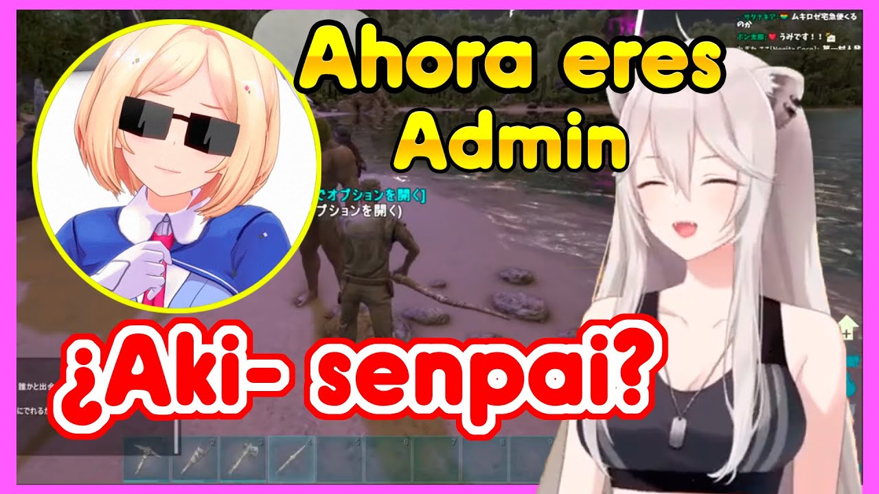 Botan se topa con un NPC (Akirose) muy peculiar XD 【Hololive sub esp】