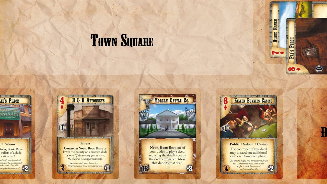 Doomtown Reloaded: A Few Basic Methods for Deckbuilding