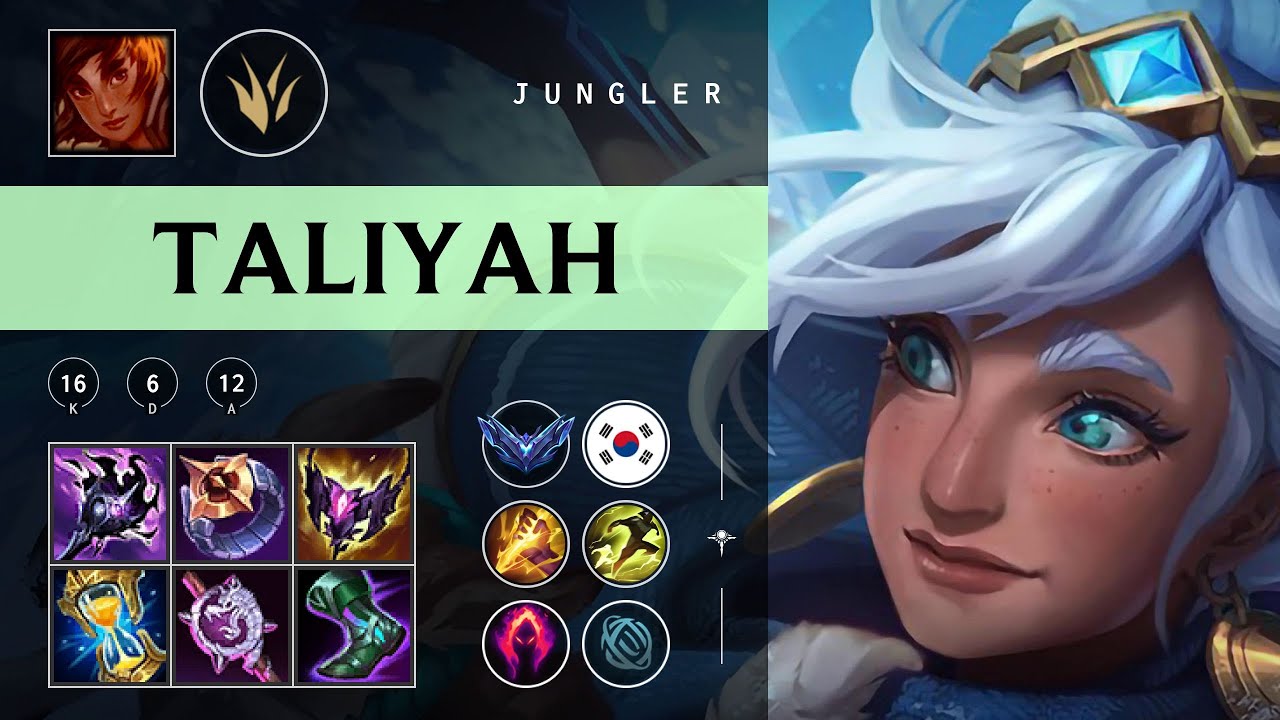 Taliyah Jungle vs Lillia - KR Diamond Patch 25.24