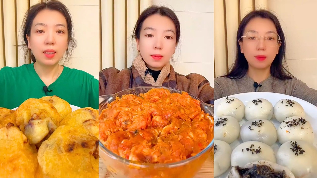 Traditional Chinese Homemade Food Eating Show | Buns Noodles & Desserts Mukbang #172