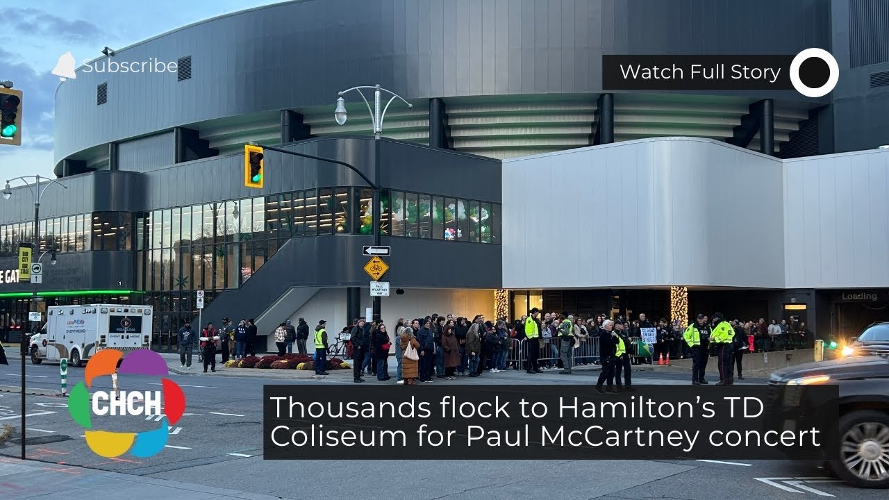 Тысячи людей стекаются в TD Coliseum в Гамильтоне на концерт Пола Маккартни