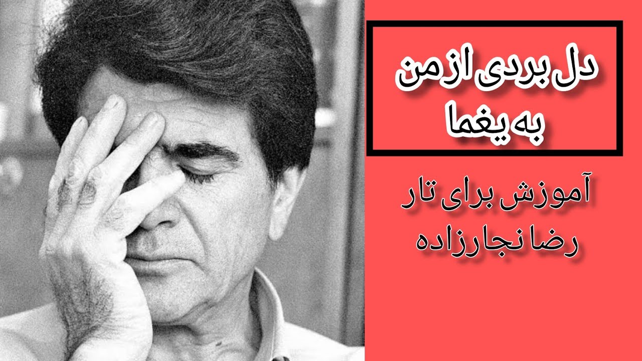 دل بردی از من به یغما ای ترک غارتگر من (آموزش تصنیف برای تار رضا نجارزاده)     #محمدرضا_شجریان
