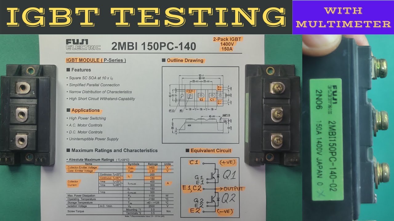 How to Test an IGBT (Insulated Gate Bipolar Transistor) - Urdu/Hindi (Lecture No. 28)