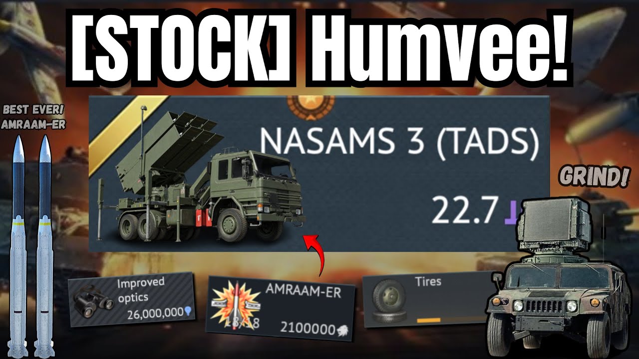 [STOCK] NASAMS 3 is what you WANT!🔥(or not) | Grinding Top Tier just to get DESTROYED to pieces💀