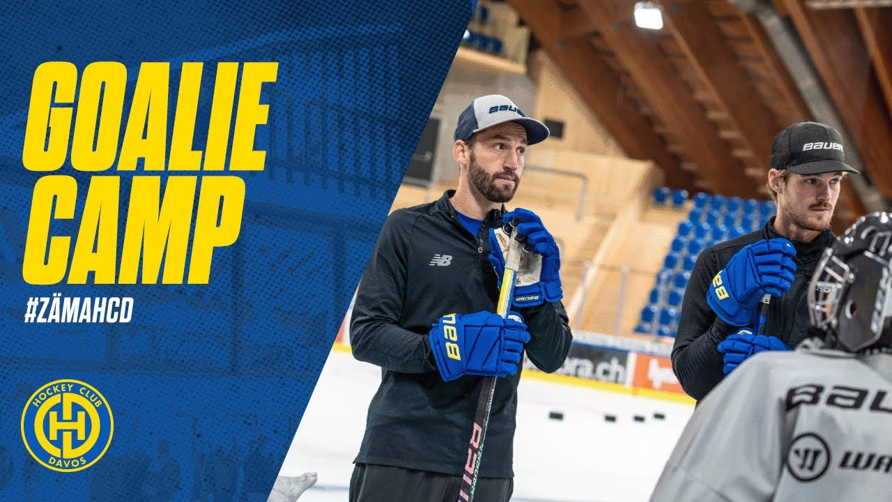 HCD-Goalies im Camp mit dem Nachwuchs