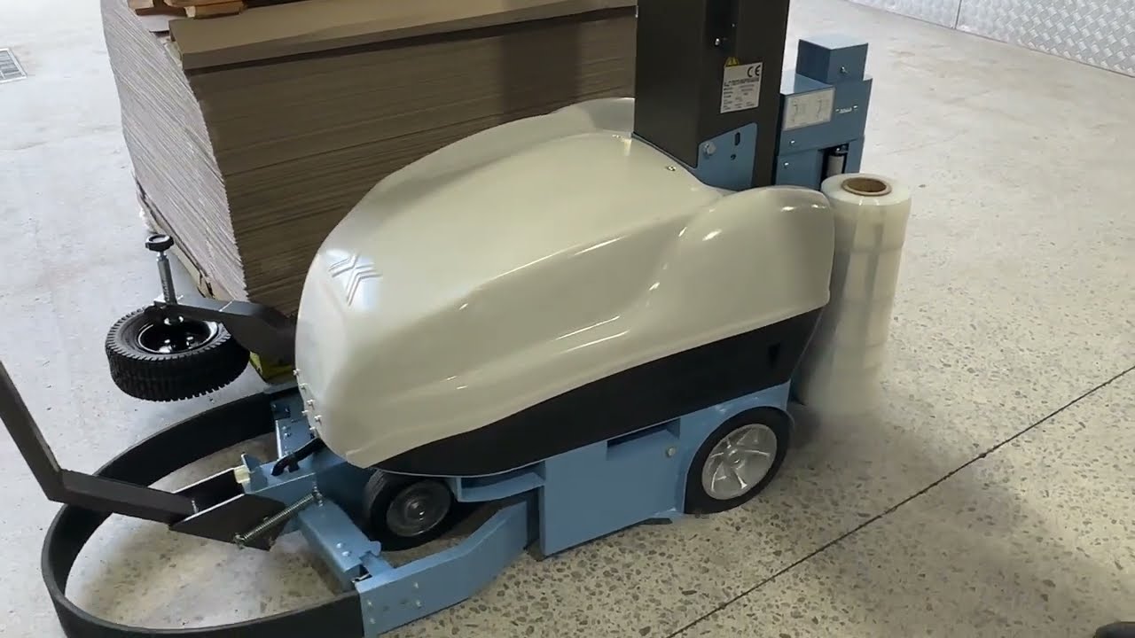 Robot Style Pallet Wrapper, Mobile Pallet Stretch Wrapping Machine