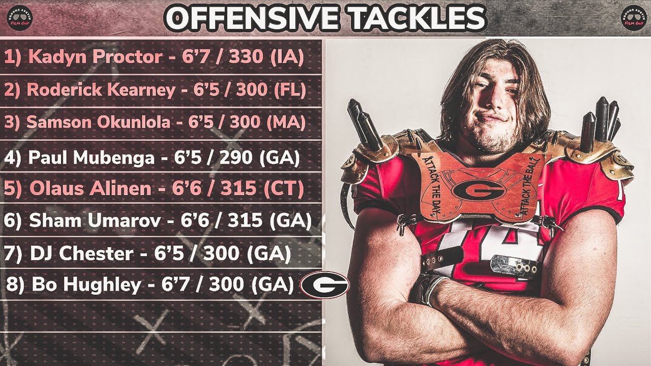 Georgia Football 2023 Recruiting Big Board: OTs