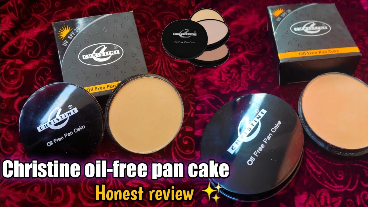 Christine Oil-free pan Cake || Honest review || Pan cake use krne ka tareeka|how to choose shade