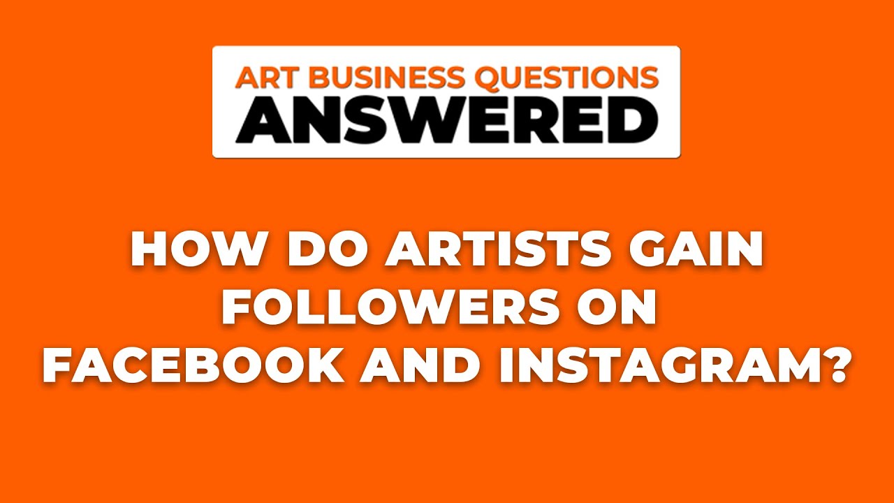 How do artists gain followers on Facebook and Instagram?
