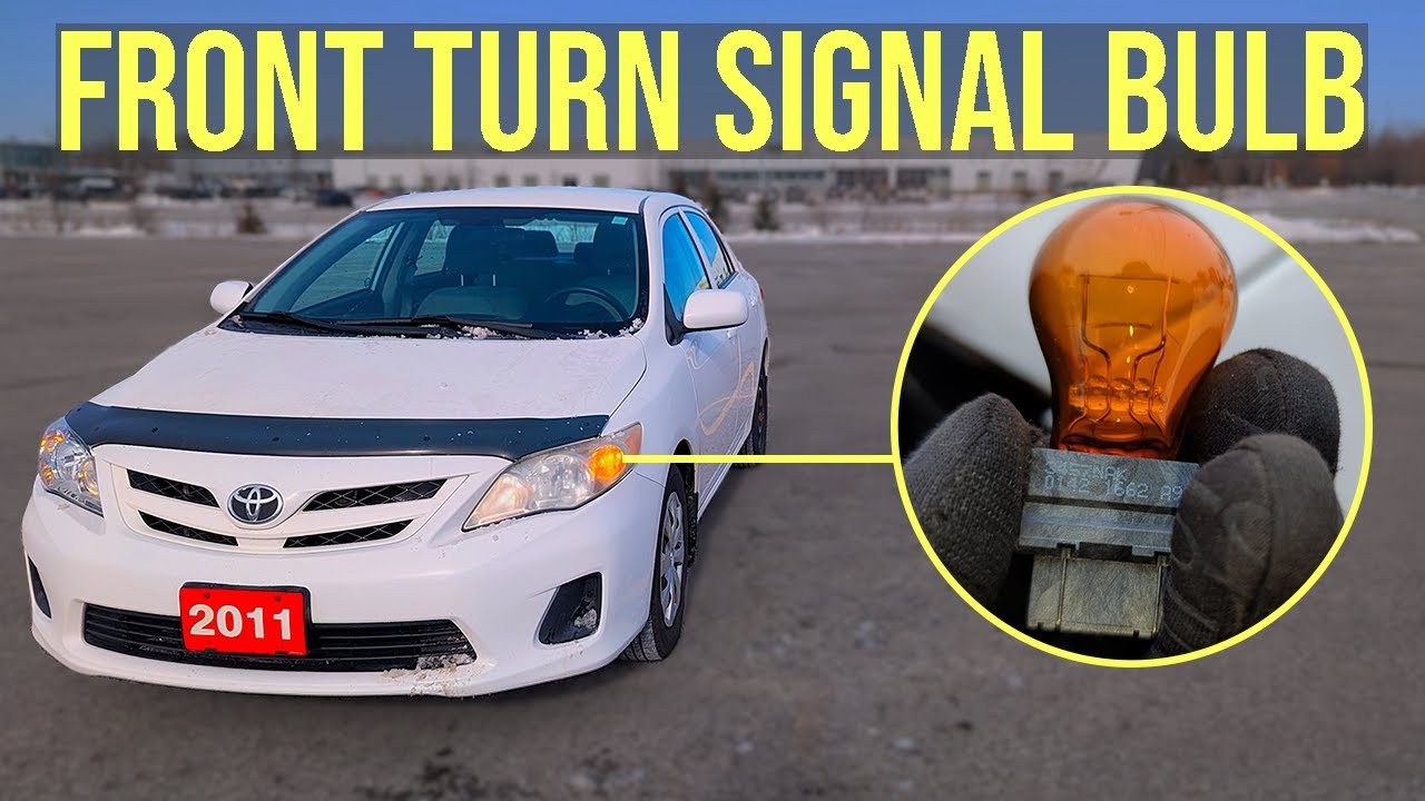 How to Replace Front Turn Signal Bulb - Toyota Corolla (2009-2013)
