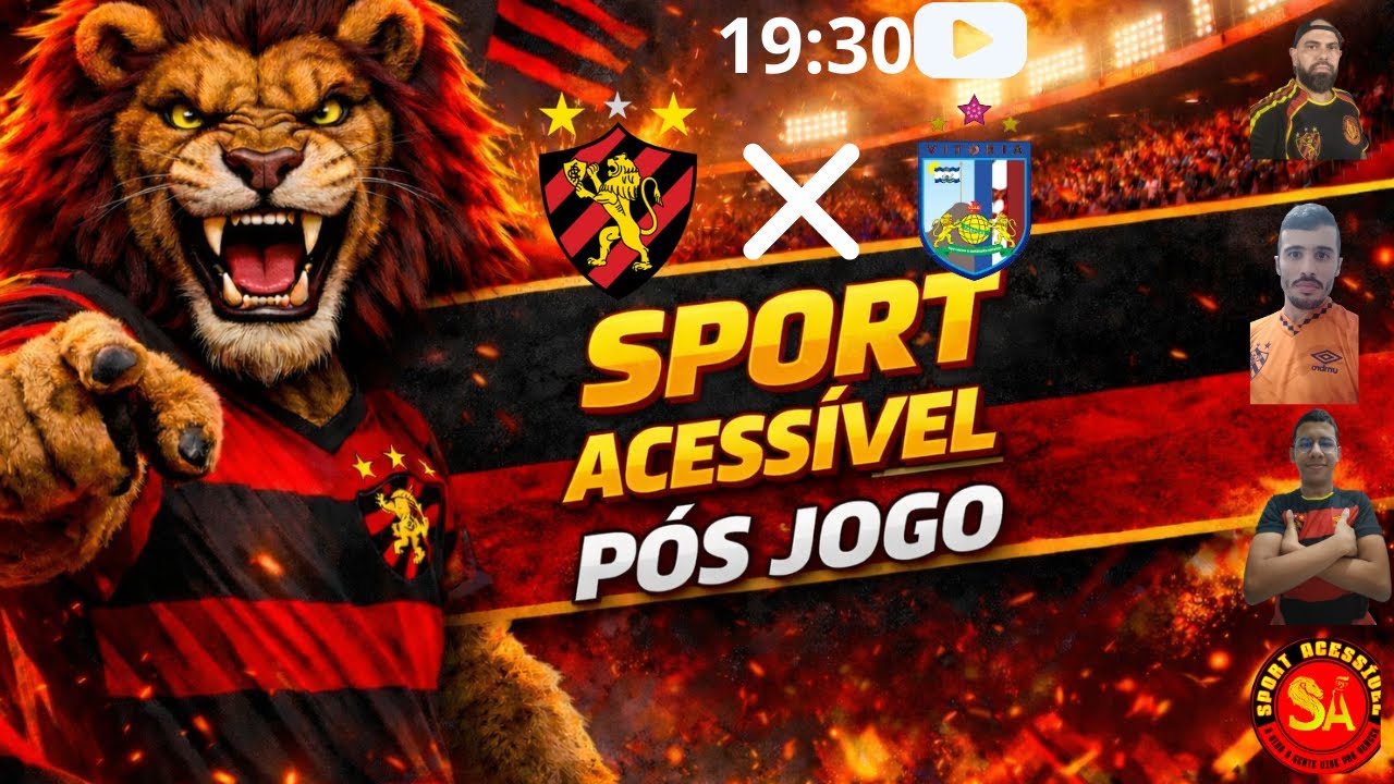 (AO VIVO: PRÉ-JOGO: SPORT X VITÓRIA DA TABOCAS | SPORT ACESSÍVEL
