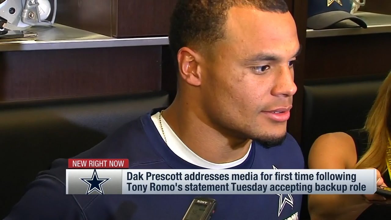 Dak Prescott Responds to Tony Romo's Statement on Cowboys & QB Situation | NFL