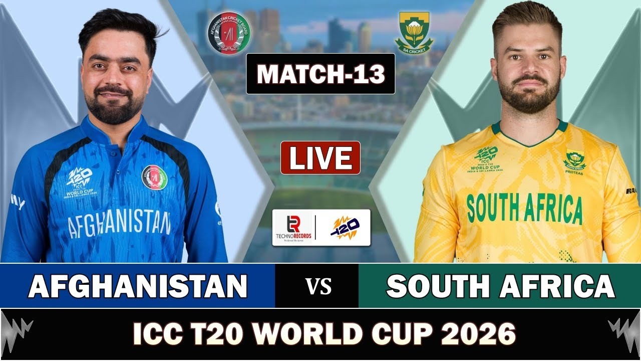 SUPER OVER AFGHANISTAN vs SOUTH AFRICA T20 WORLD CUP 13TH MATCH LIVE | AFG vs SA LIVE MATCH