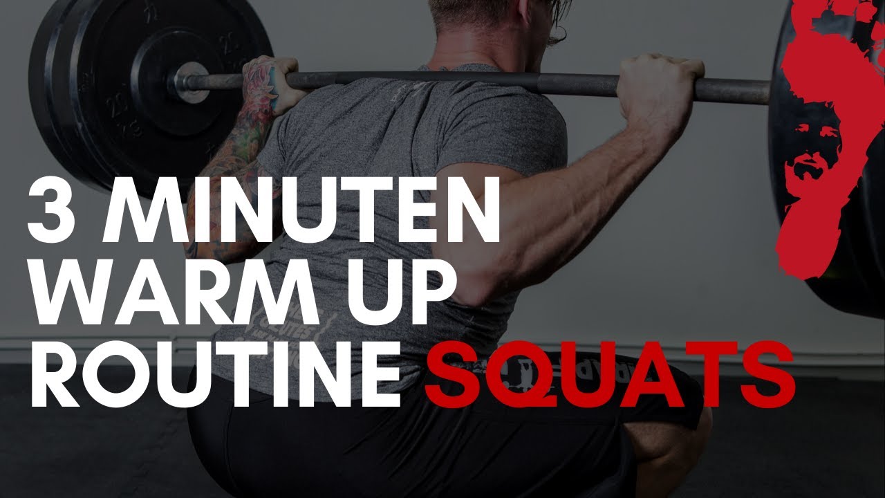 Kniebeugen | 3 Minuten Warmup Routine - schnelles Aufwärmen vor dem Training