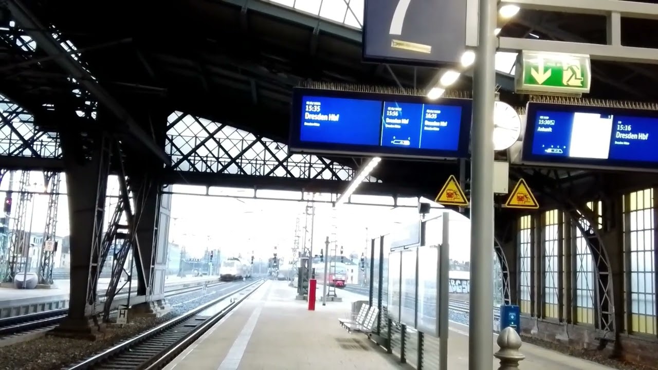 Bahnhof Dresden Neustadt(Teil16 & 17.1) mit S-Bahn Dresden S1,S2,S8, RV, FV & GV in Dresden, Sachsen