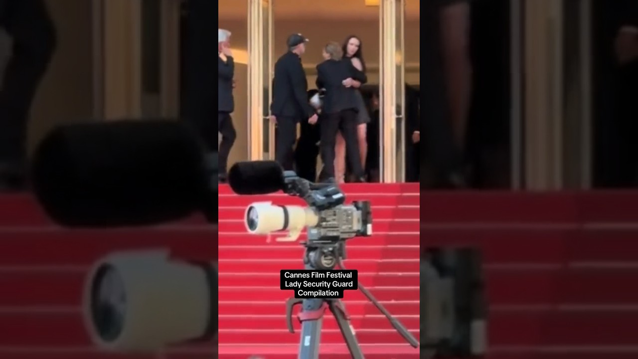 Cannes Film Festival Security Lady