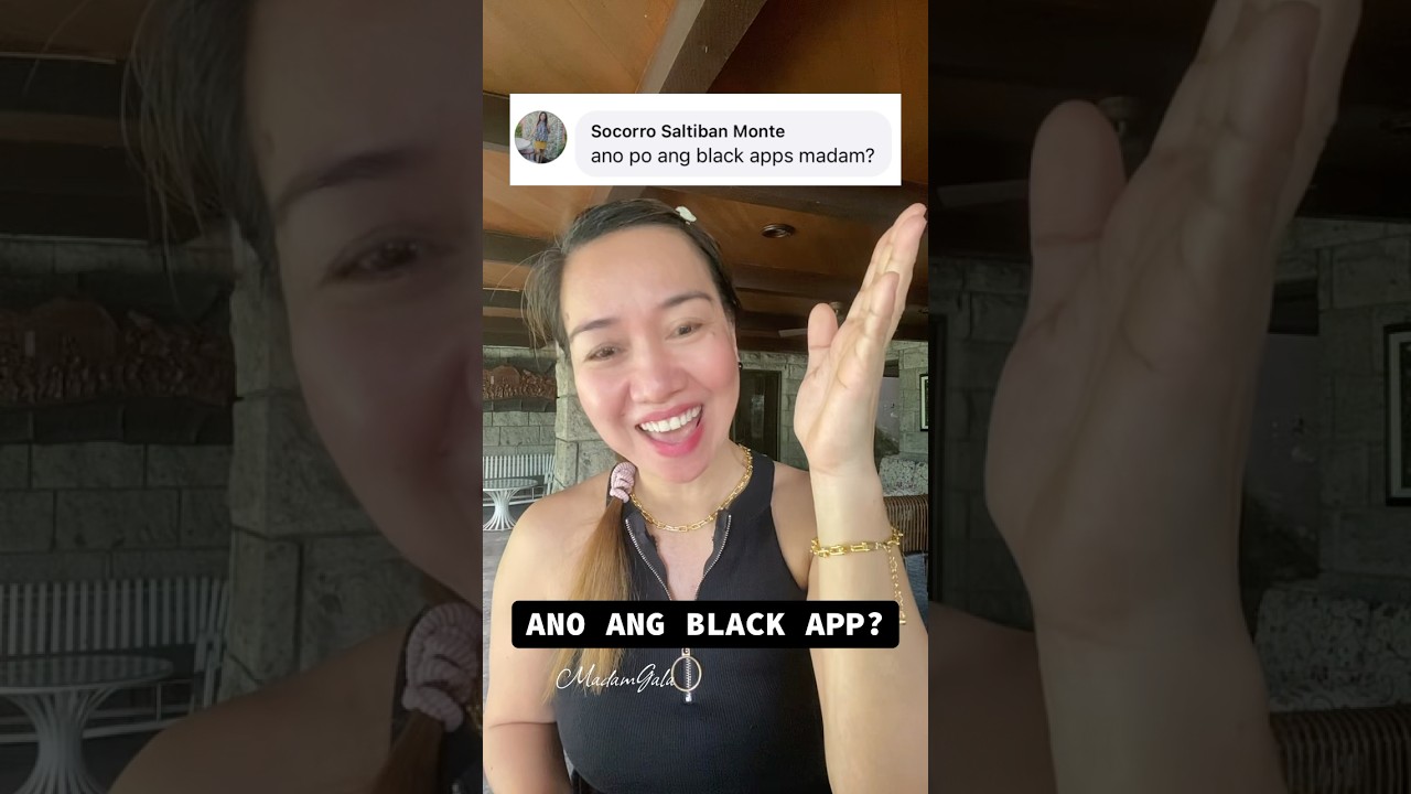 Ano ang Black App? #madamgala #shortvideo
