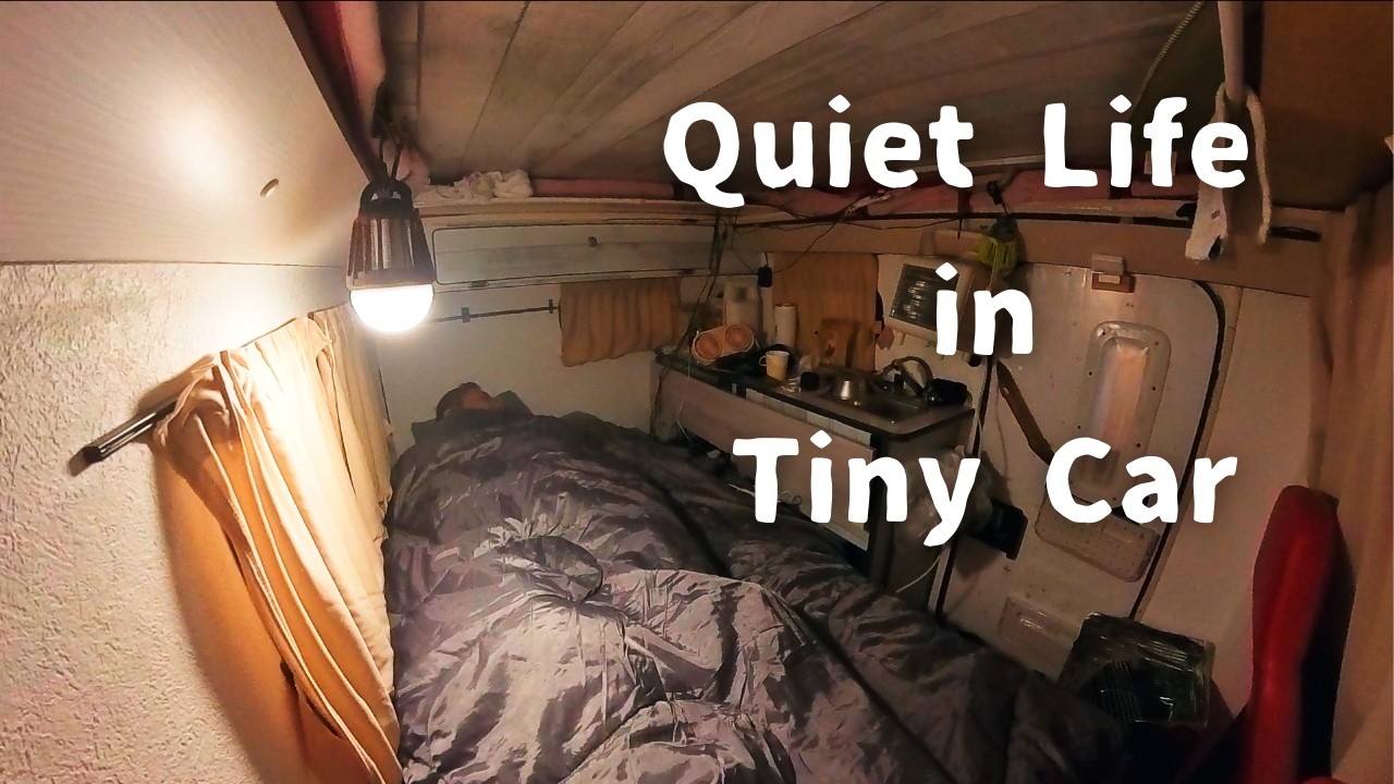 A quiet life in my tiny motorhome 🇯🇵 A quiet night at a service area