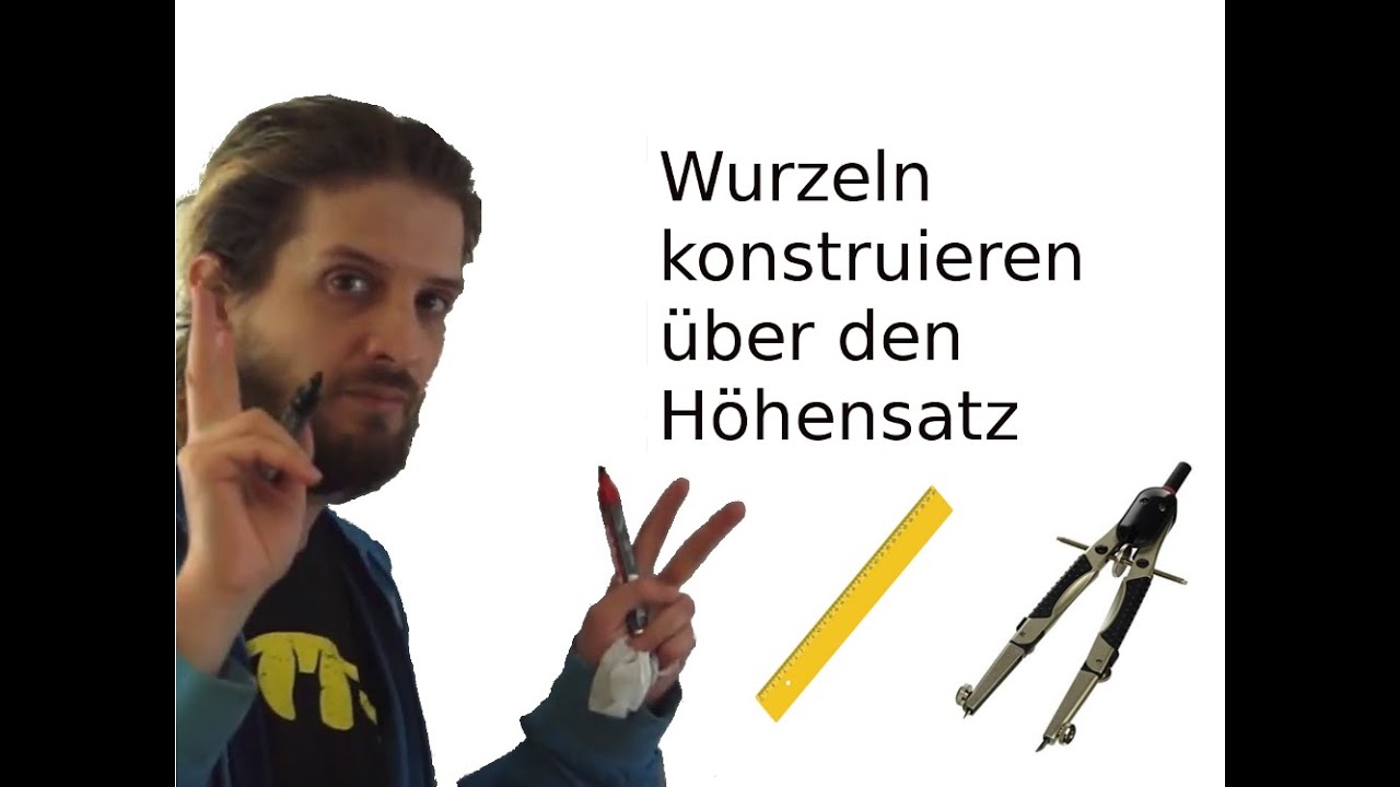 Konstruiere eine Strecke der Länge der Wurzel X über den Höhensatz