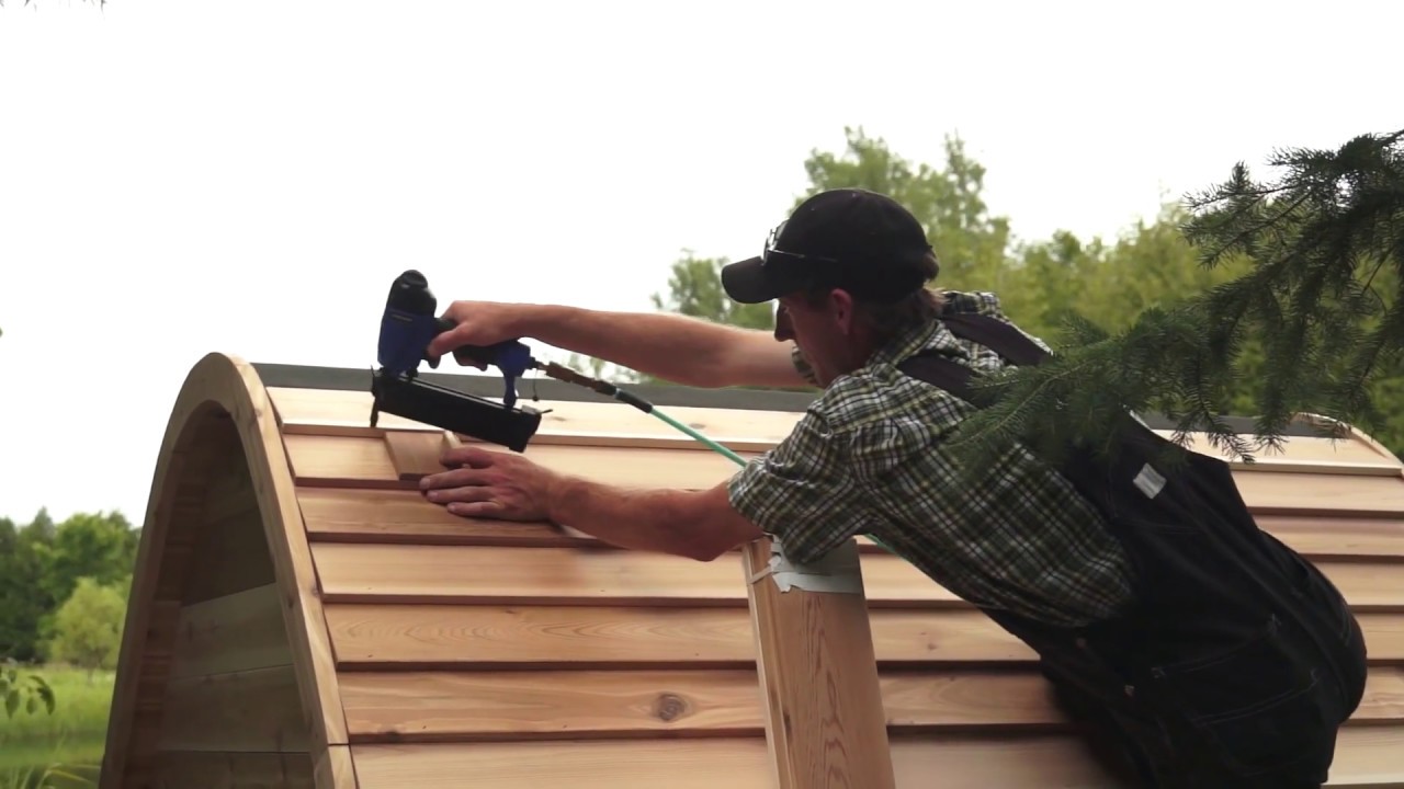 Red Cedar POD Sauna by Dundalk LeisureCraft Assembly Video