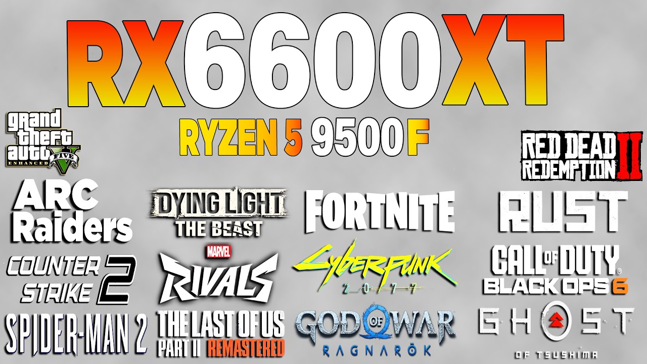 RX 6600 XT vs Test in 23 Games  1080p | How Good Is It Now?