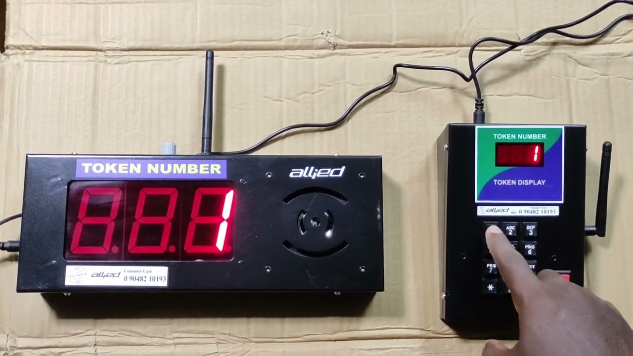 Wireless Token display system