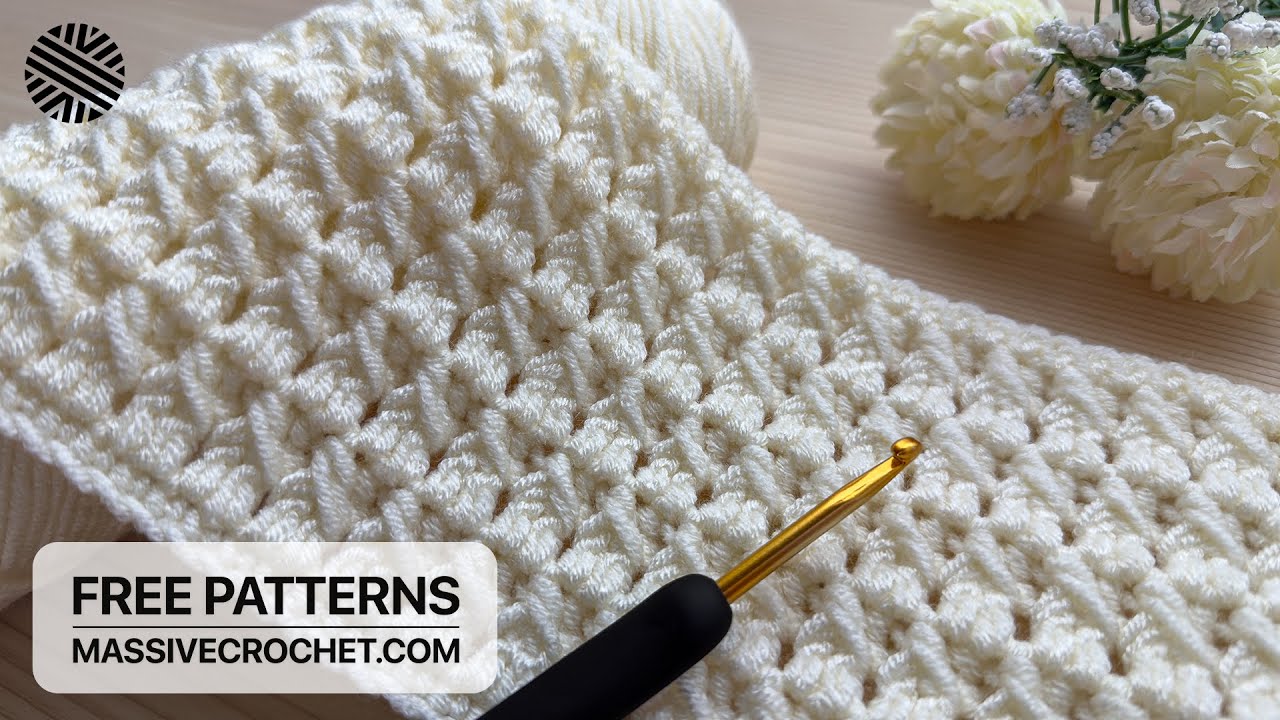 VERY EASY Crochet Pattern for Beginners! ⚡️👌 Crochet Stitch for Baby Blanket, Bag & Scarf