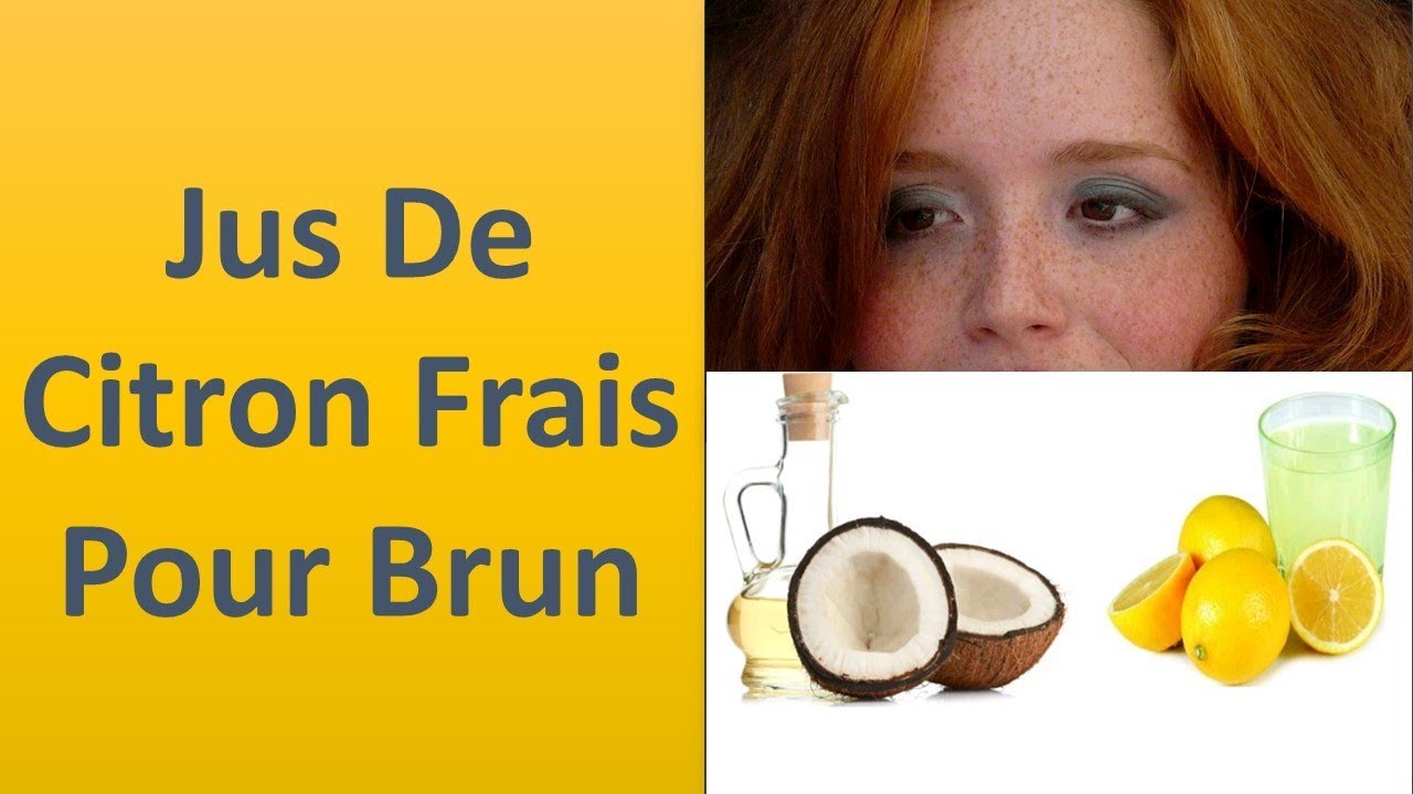 Le jus de citron Pour les taches sombres