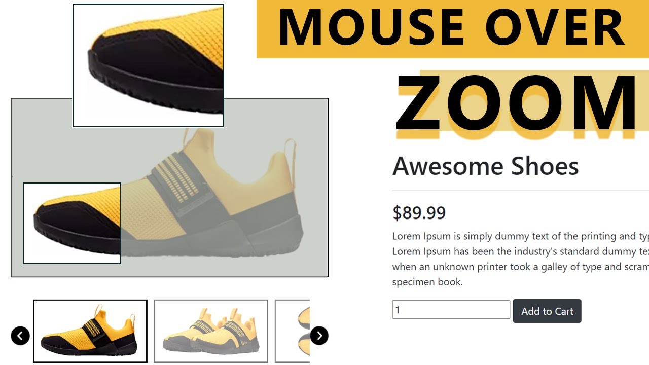 Image Zoom Effect | Product Gallery