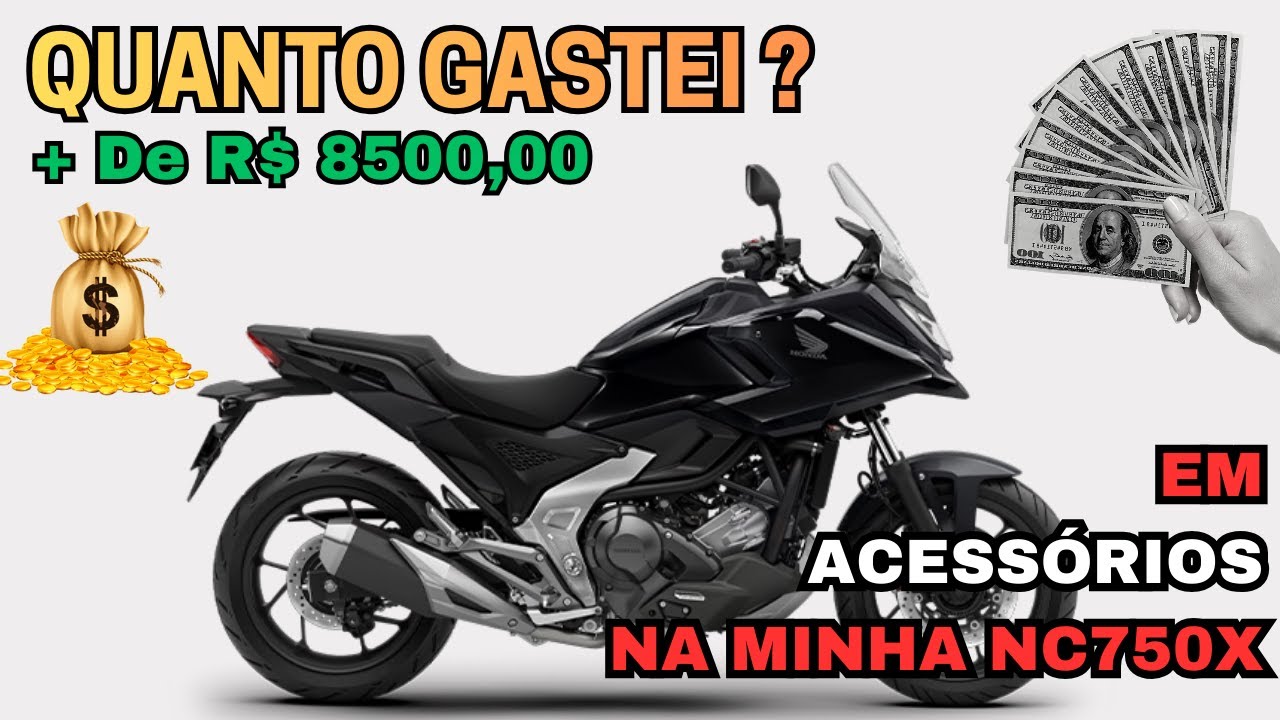 NC750x 2026 Quais Acessórios Instalei Na Minha Moto Protetor Motor Bagageiro Baús Bolha Alta Riser