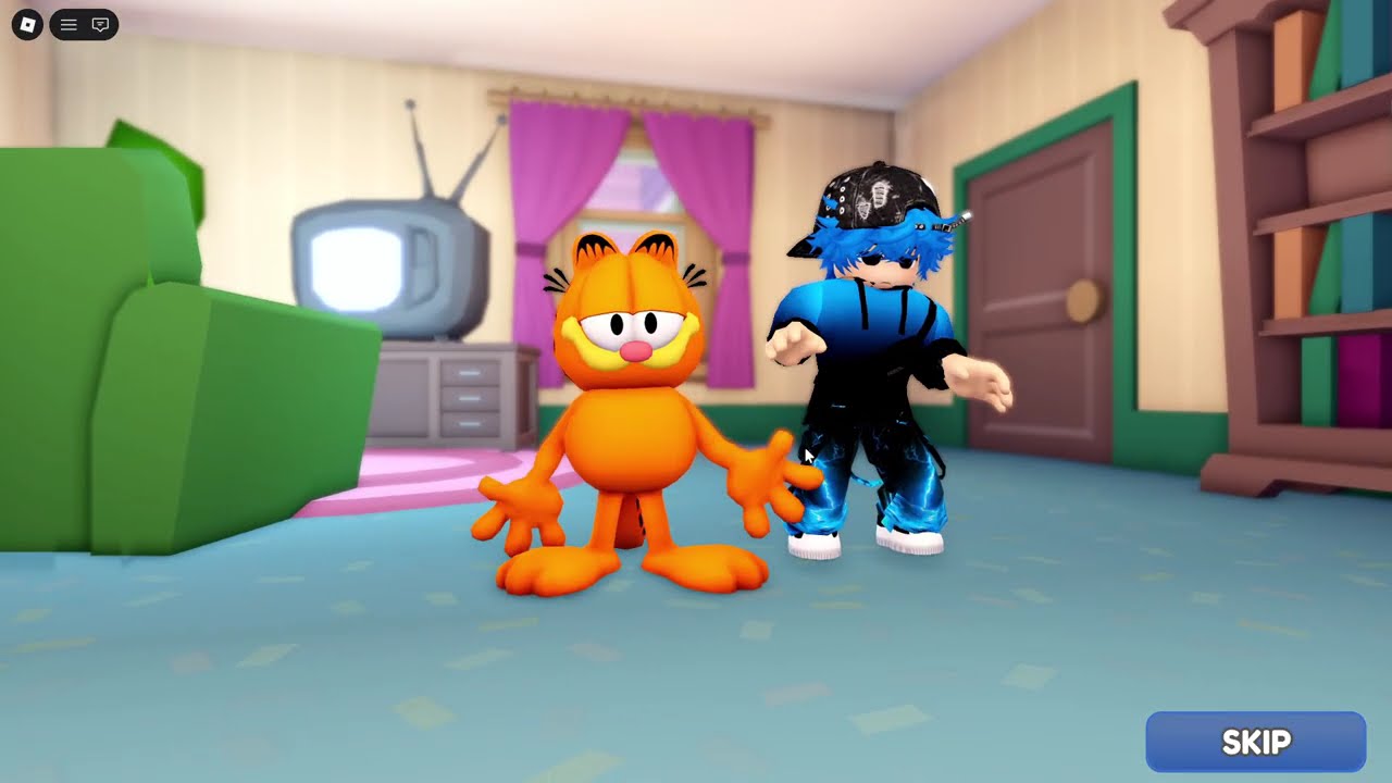 Roblox Lekin Mushuk Xonimdan GARFILD Bilan Qochamiz !