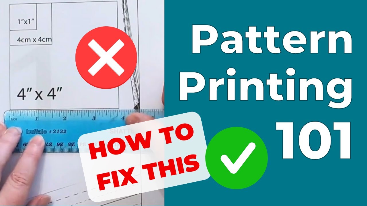 How to Print PDF Sewing Patterns to the Correct Scale and Fix Printing Errors
