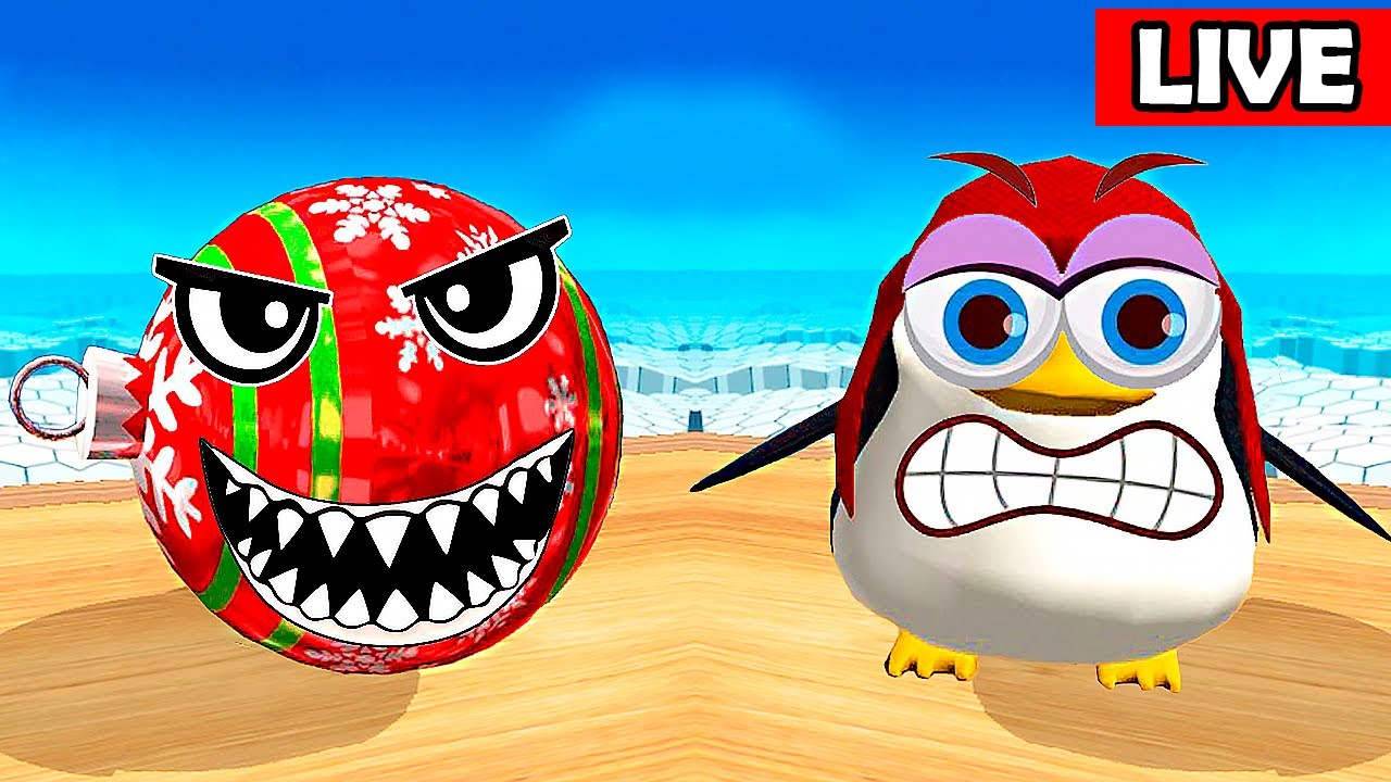 The Penguin Ball vs The Xmas Ball: How to Unlock New Ball in Going Balls? Update Gameplay! LIVE-57