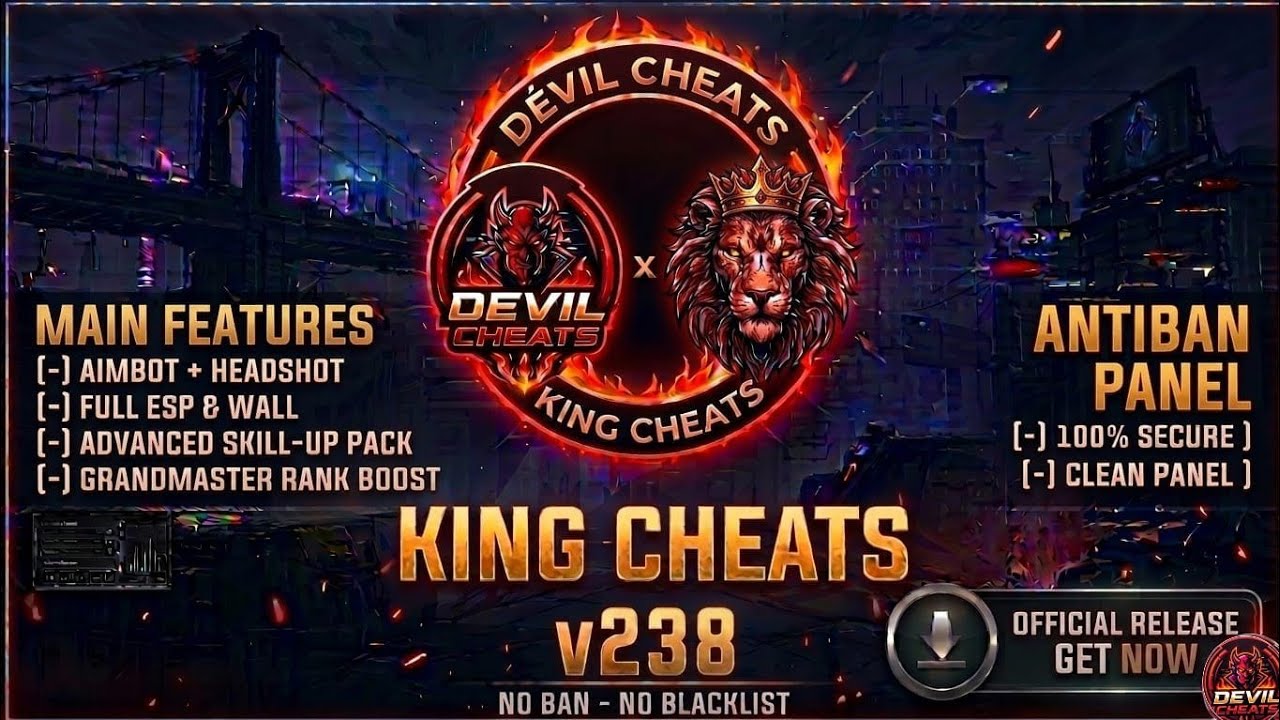 King Cheats v238 Free Fire OB53 🔥 | Mod Menu today Antiban OB53 100% Safe Antiblacklist✅|#freefire