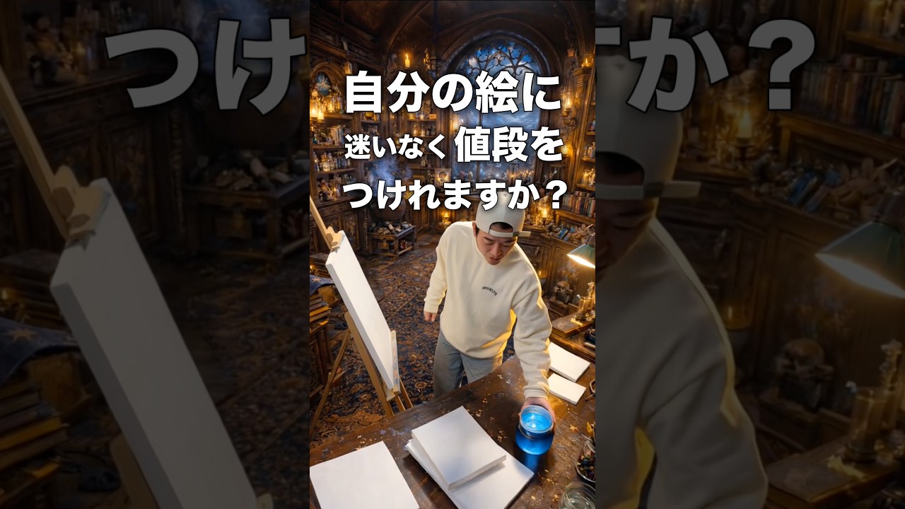 自分の絵に自信を持って値段をつけれてますか？ #画家になる #画家　#アート #art #painter ※ 映像には一部AIを使用しています。