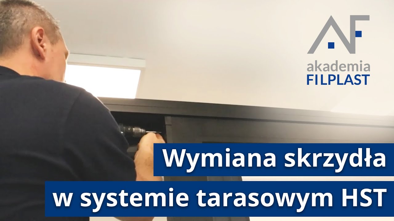 Wymiana skrzydła w systemie tarasowym HST aluminium Aluprof MB-77HS