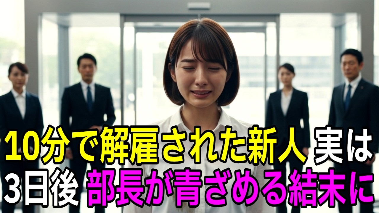 【スカッと】初出勤10分で解雇された高卒新人、助けた相手の正体判明で3日後に事態急変【シニア】