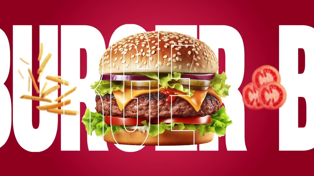 Burger Animated Social Media Poster Design in Adobe After Effects | Motion Graphics | Motion Hive