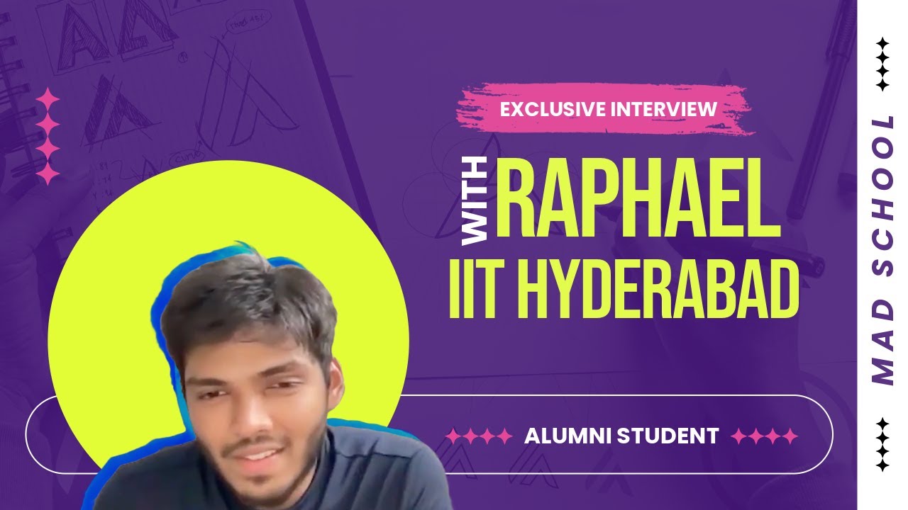 Raphael - IIT Hyderabad, sharing his experience about MAD School (Ignore the video's quality :p)