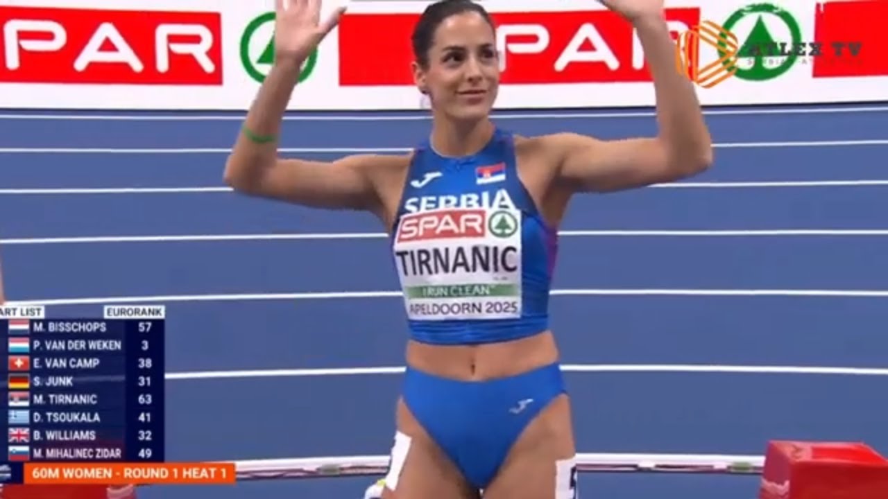 Milana Tirnanić - 7 41s | dvoransko Evropsko prvenstvo 2025 - kvalifikacije