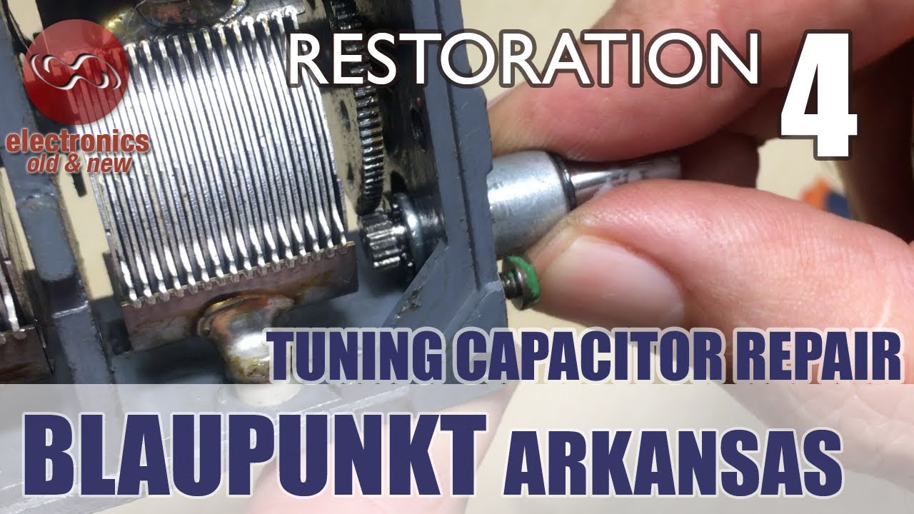 Blaupunkt Arkansas stereo tube radio restoration - Part 4. Tuning capacitor repair and testing.