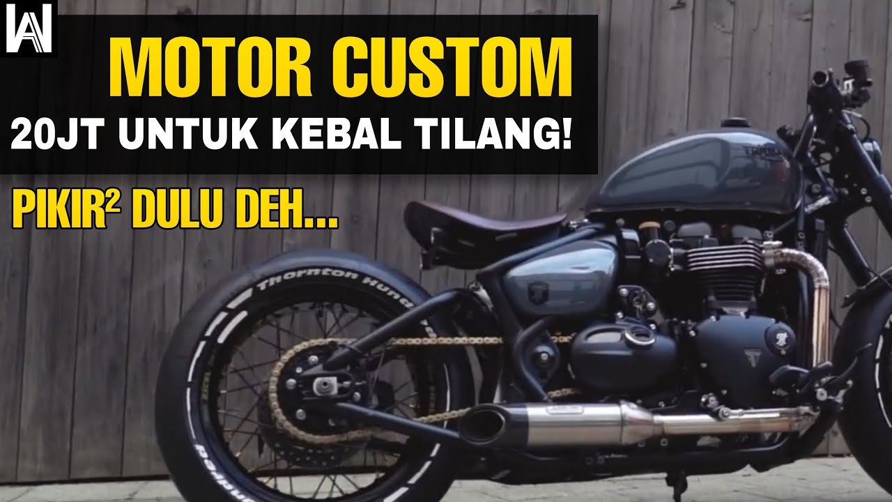 MOTOR CUSTOM KEBAL TILANG⁉️PECINTA MOTOR WAJIB TAHU, APAKAH MOTOR CUSTOM DITILANG? INI SYARATNYA