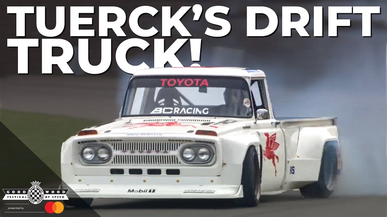 Ryan Tuerck's incredible drifting Toyota Stout truck smokes out Goodwood