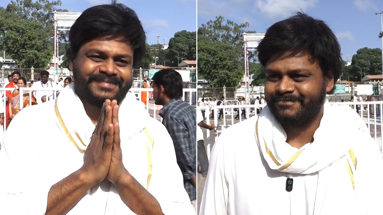 Actor Sapthagiri Visuals @ Tirumala