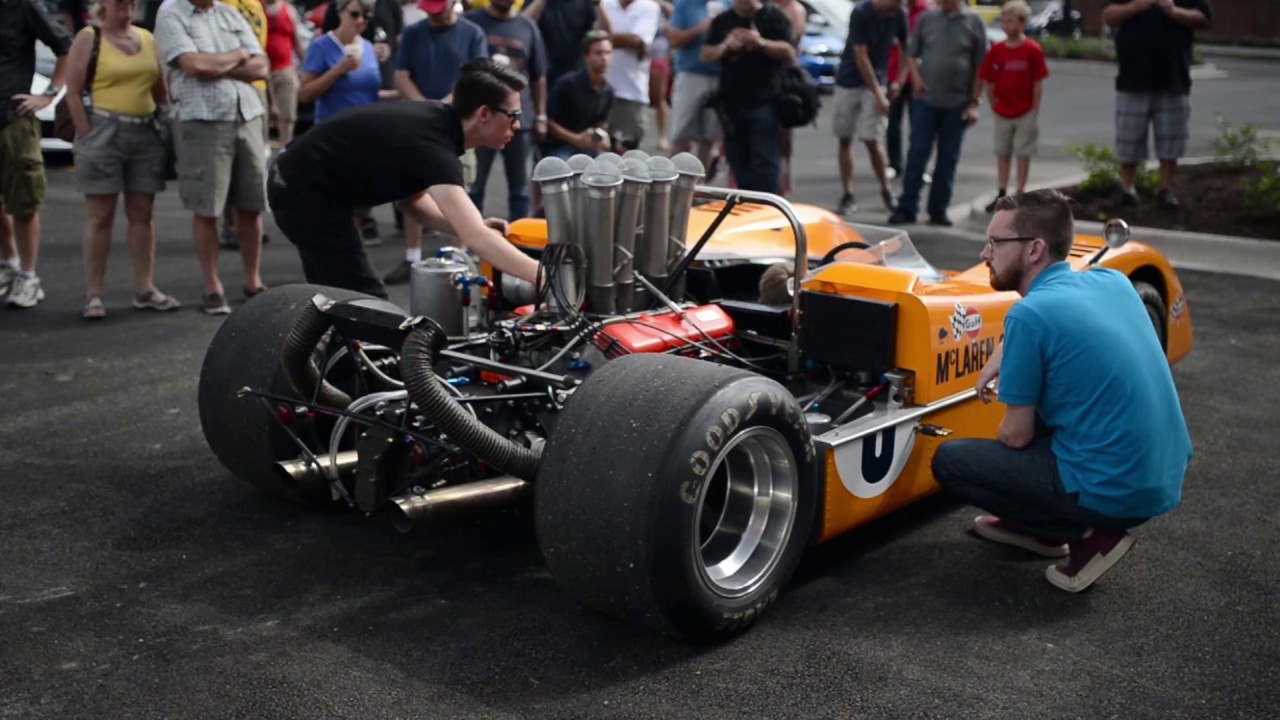 McLaren M8A Can-Am Racecar - Walkaround, Start up, and Insane Revs