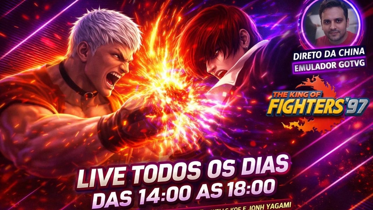 KOF 97 & 2002 AO VIVO!  no Fightcade | Só os Brabos na Arena! #retrogaming #kof97 #kof98 #kof2002