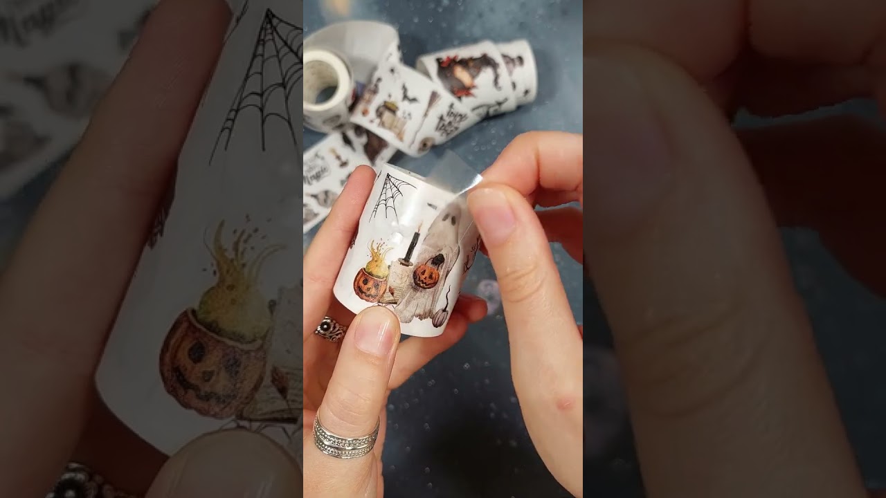 Halloween Journal spread - The Washi Tape Shop 🎃 | ASMR