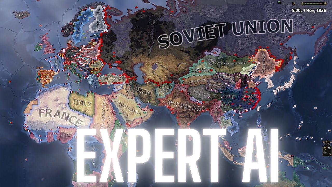 EXPERT AI MOD / HOI4 TIMELAPSE