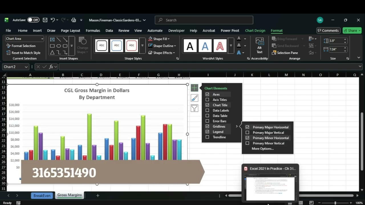 Excel 2021 In Practice - Ch 3 Independent Project 3-4 |Step-by-Step SIMnet Solution |Help Excel 2024